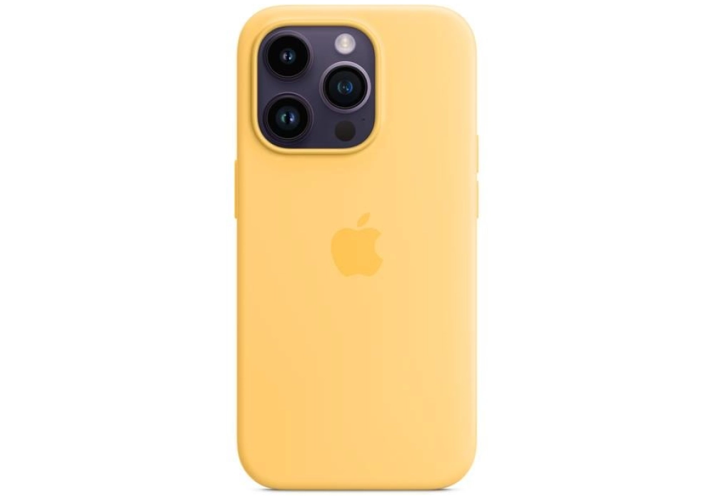 Apple Silicone Case avec MagSafe iPhone 14 Pro (Orange)