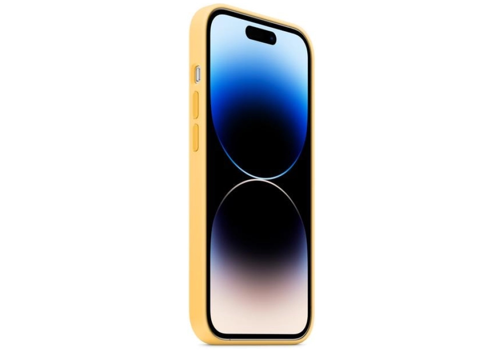 Apple Silicone Case avec MagSafe iPhone 14 Pro (Orange)