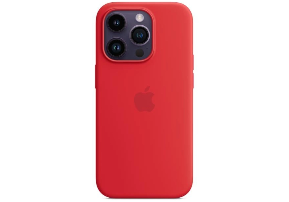 Apple Silicone Case avec MagSafe iPhone 14 Pro (Rouge)