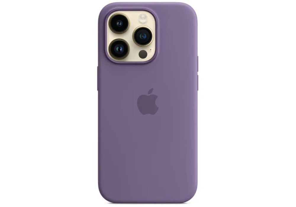 Apple Silicone Case avec MagSafe iPhone 14 Pro (Violet)