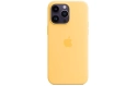 Apple Silicone Case avec MagSafe iPhone 14 Pro Max (Jaune)