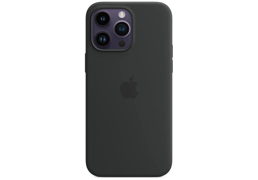 Apple Silicone Case avec MagSafe iPhone 14 Pro Max (Noir)