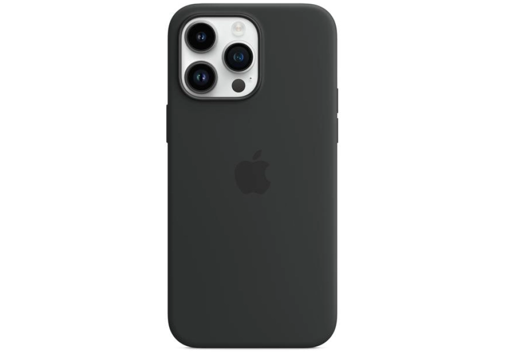 Apple Silicone Case avec MagSafe iPhone 14 Pro Max (Noir)