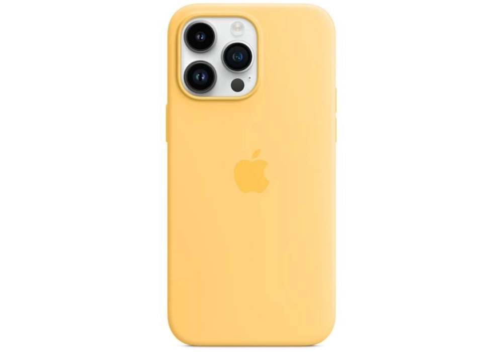 Apple Silicone Case avec MagSafe iPhone 14 Pro Max (Orange)