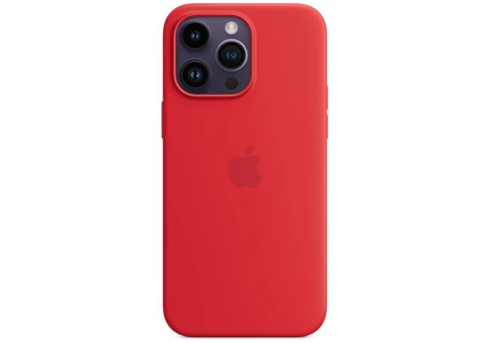 Apple Silicone Case avec MagSafe iPhone 14 Pro Max (Rouge)