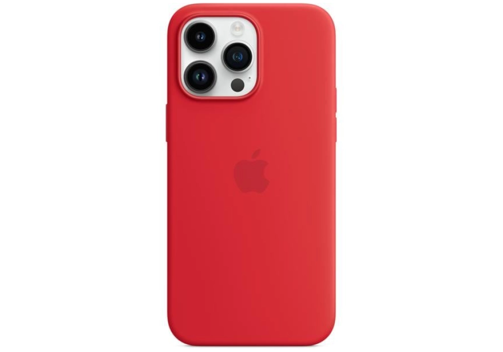 Apple Silicone Case avec MagSafe iPhone 14 Pro Max (Rouge)