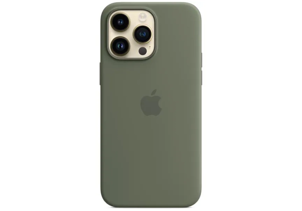 Apple Silicone Case avec MagSafe iPhone 14 Pro Max (Vert)