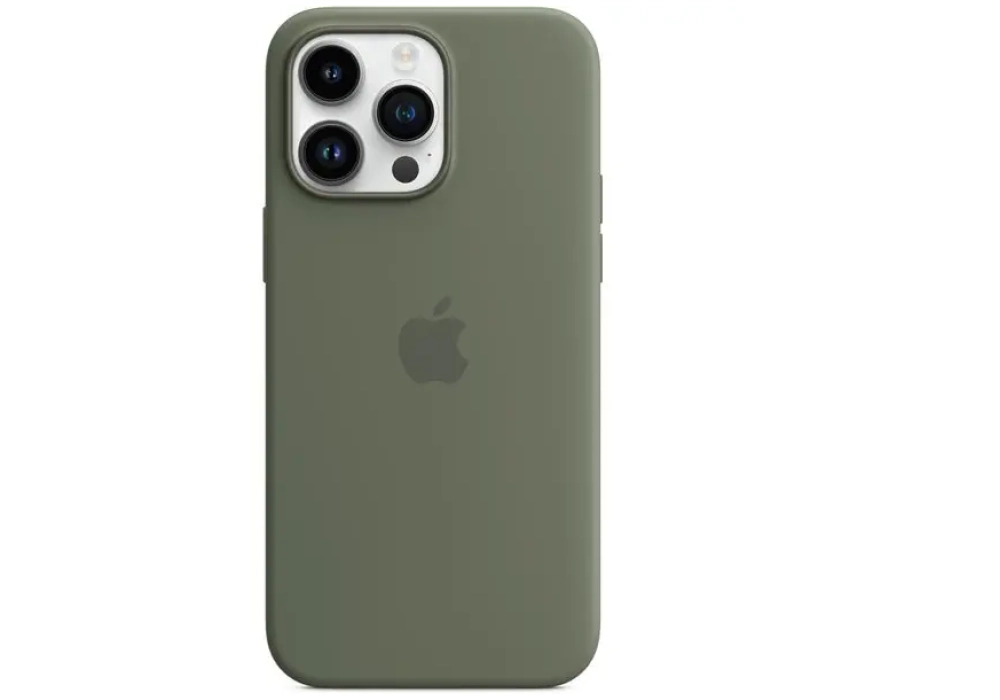 Apple Silicone Case avec MagSafe iPhone 14 Pro Max (Vert)