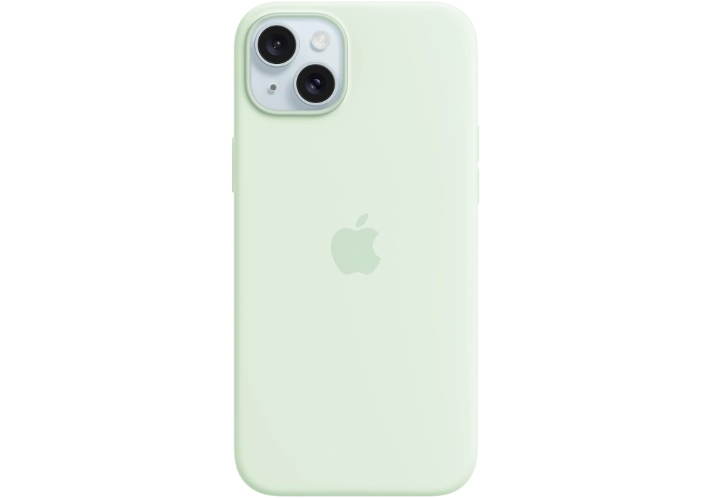 Apple Silicone Case avec MagSafe iPhone 15 Plus Soft Mint