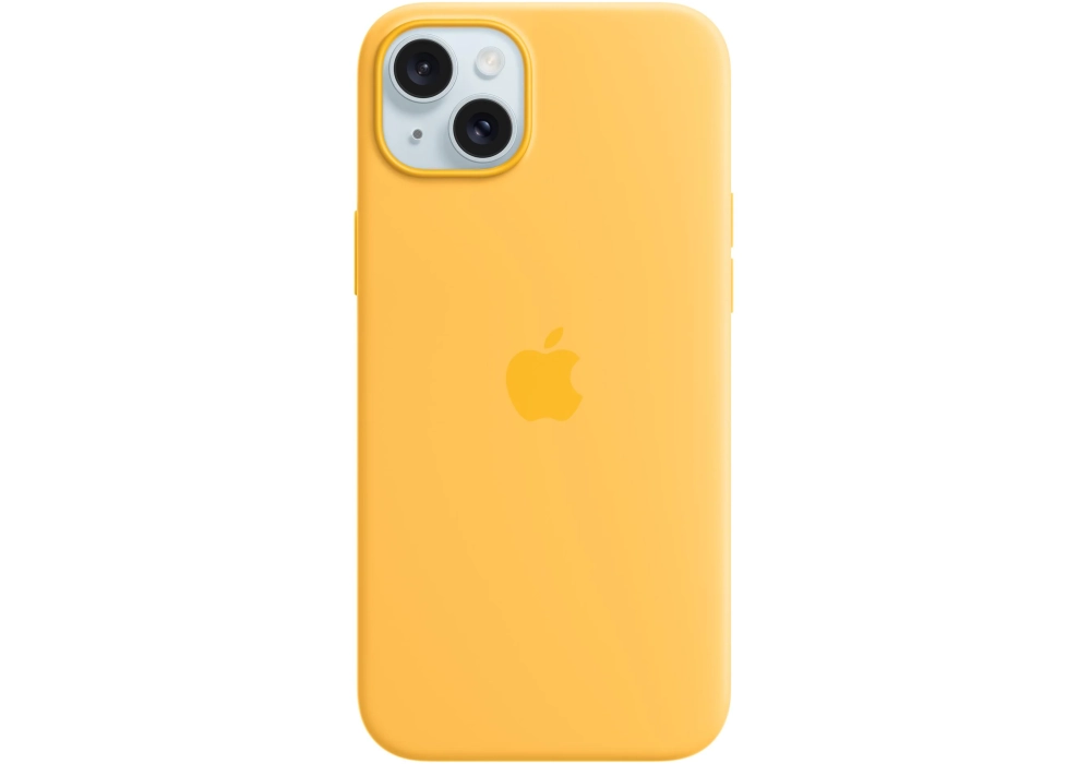 Apple Silicone Case avec MagSafe iPhone 15 Plus Sunshine