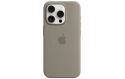 Apple Silicone Case avec MagSafe iPhone 15 Pro Clay