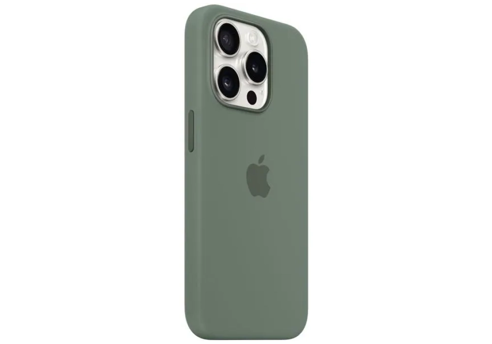 Apple Silicone Case avec MagSafe iPhone 15 Pro Cypress