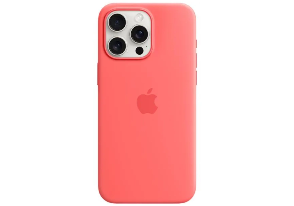 Apple Silicone Case avec MagSafe iPhone 15 Pro Max Guava