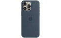 Apple Silicone Case avec MagSafe iPhone 15 Pro Max Storm Blue
