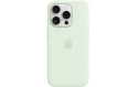 Apple Silicone Case avec MagSafe iPhone 15 Pro Soft Mint