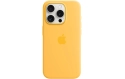 Apple Silicone Case avec MagSafe iPhone 15 Pro Sunshine