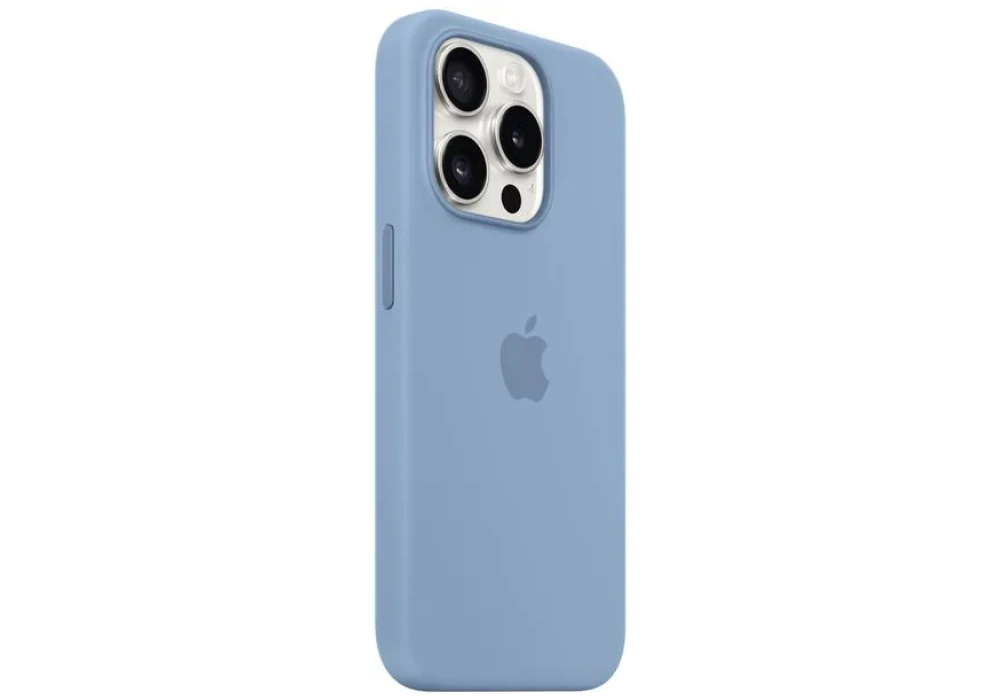 Apple Silicone Case avec MagSafe iPhone 15 Pro Winter Blue