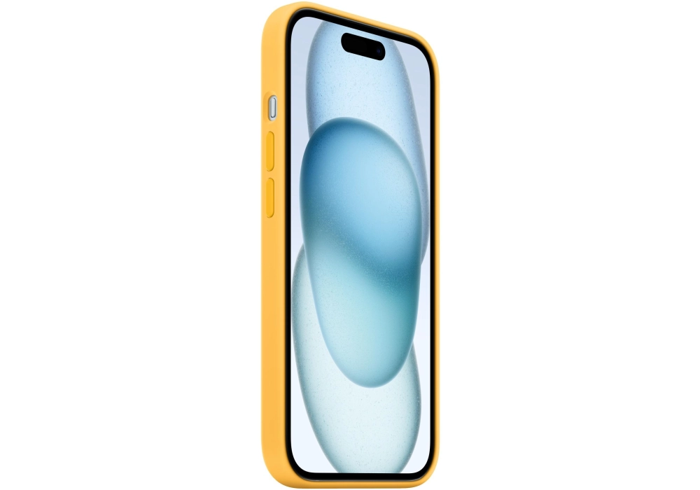 Apple Silicone Case avec MagSafe iPhone 15 Sunshine
