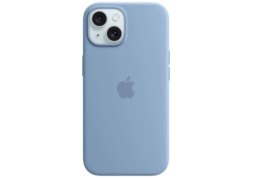 Apple Silicone Case avec MagSafe iPhone 15 Winter Blue