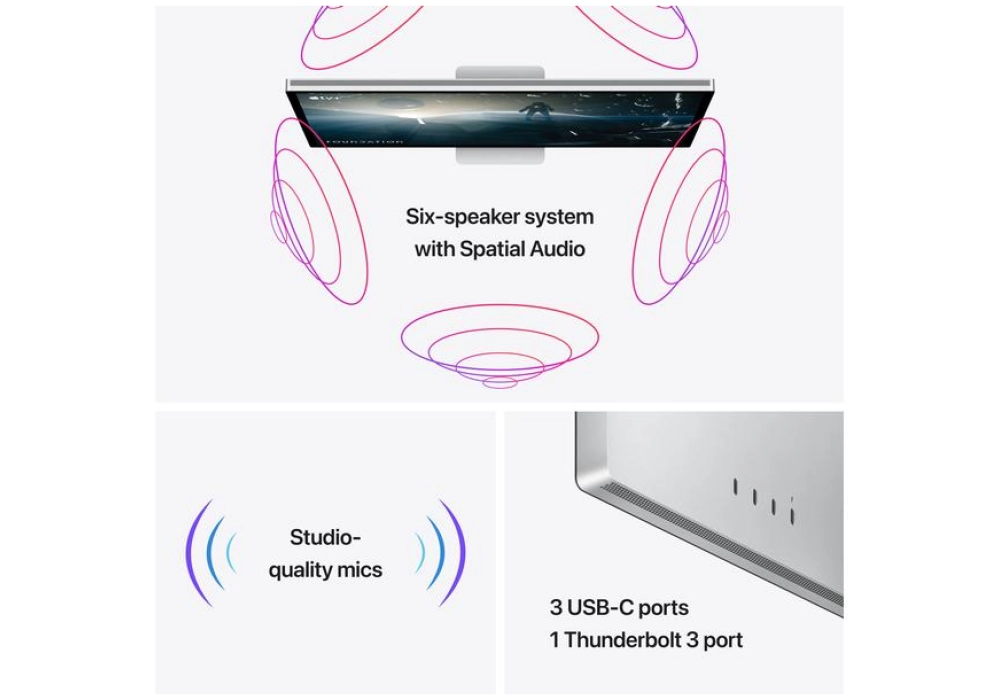 Apple Studio Display (nanotexture, montage VESA)