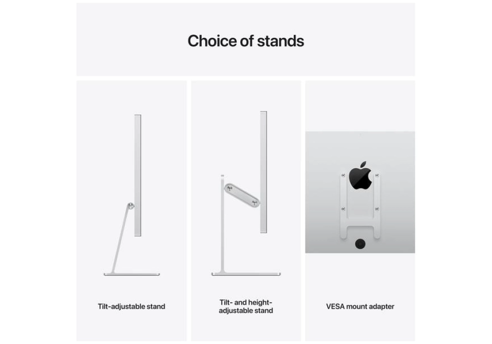 Apple Studio Display (verre standard, Support Height/Tilt)