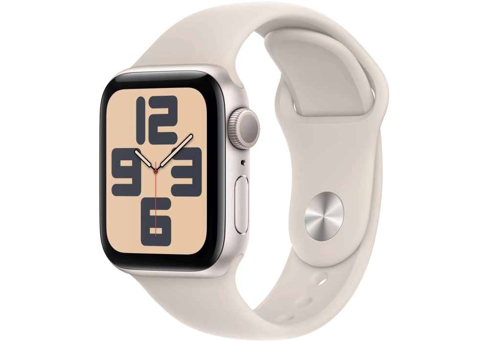 Apple Watch SE 2023 40 mm GPS Alu Sport Band Lumière stellaire S/M
