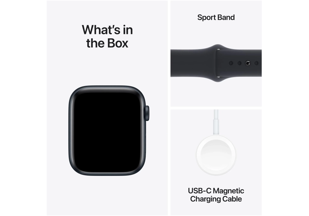 Apple Watch SE 2023 44 mm Alu Sport Minuit M/L