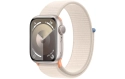 Apple Watch Series 9 41 mm Alu Lumière stellaire Loop