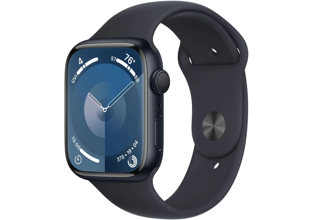 Apple Watch Series 9 45 mm Alu Minuit Sport S/M