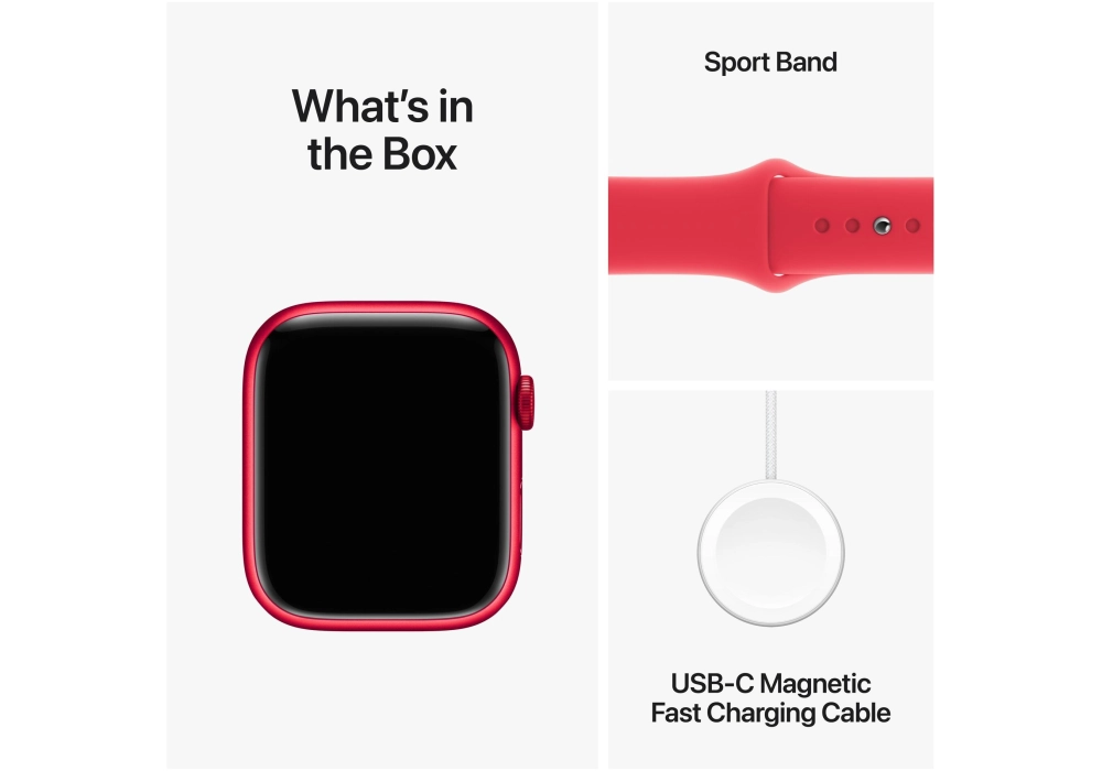 Apple Watch Series 9 45 mm LTE Alu (Product)Red Sport S/M