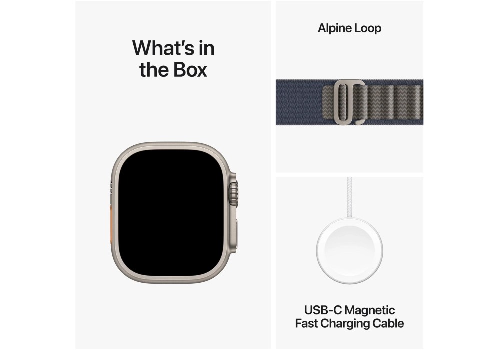 Apple Watch Ultra 2 Alpine Loop Bleu Medium