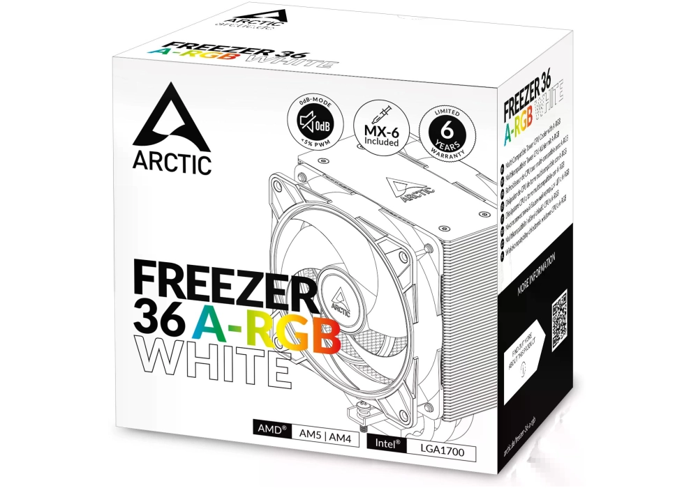 Arctic Cooling Freezer 36 A-RGB White
