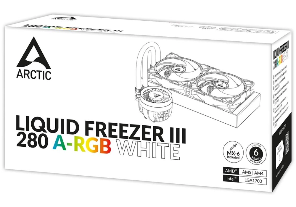 Arctic Cooling Liquid Freezer III 280 A-RGB Blanc