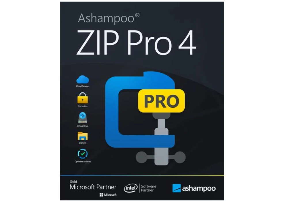 Ashampoo ZIP Pro 4 ESD, Version complète, 1 PC