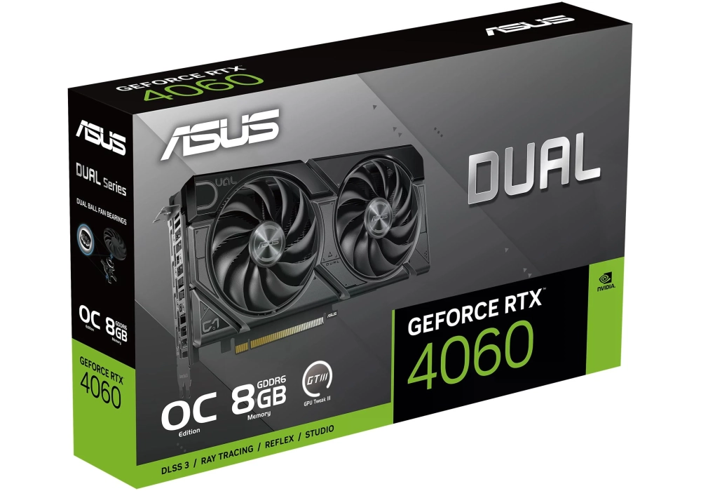 ASUS Dual GeForce RTX 4060 EVO OC Edition 8 GB