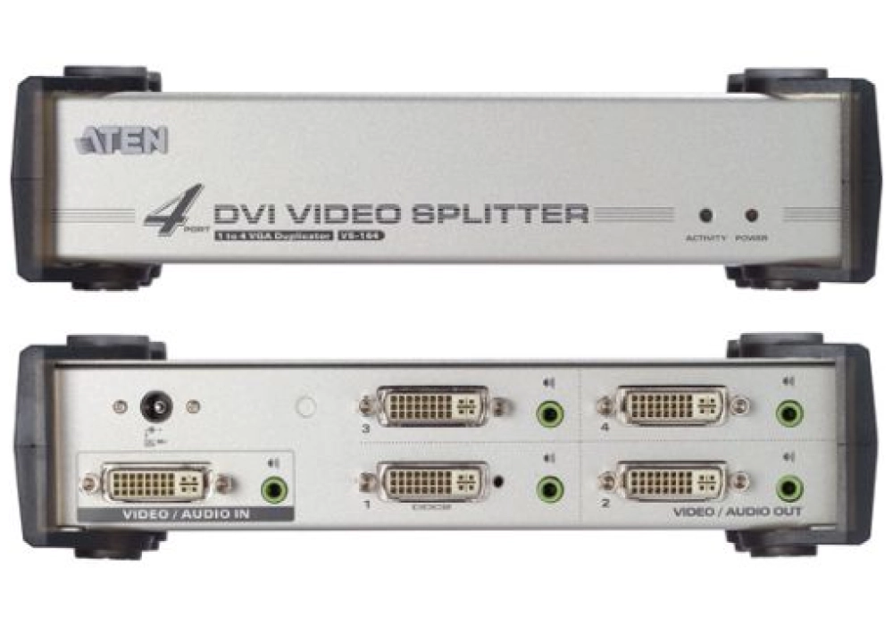 ATEN Diviseur de signaux à 4 ports VS164 DVI-I