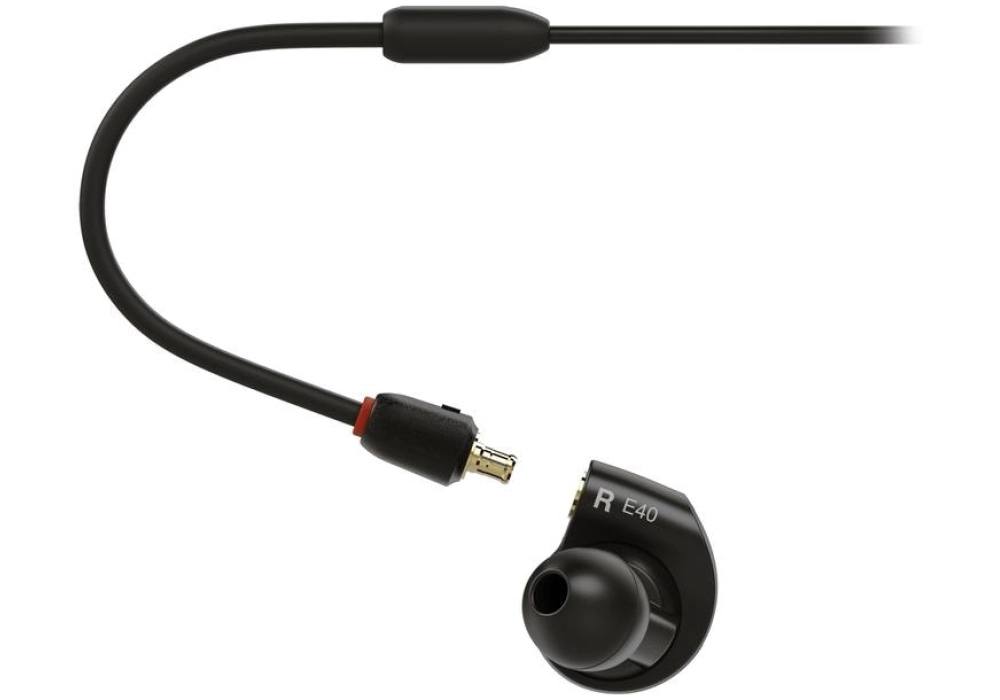 Audio-Technica Écouteurs intra-auriculaires ATH-E40 (Noir)