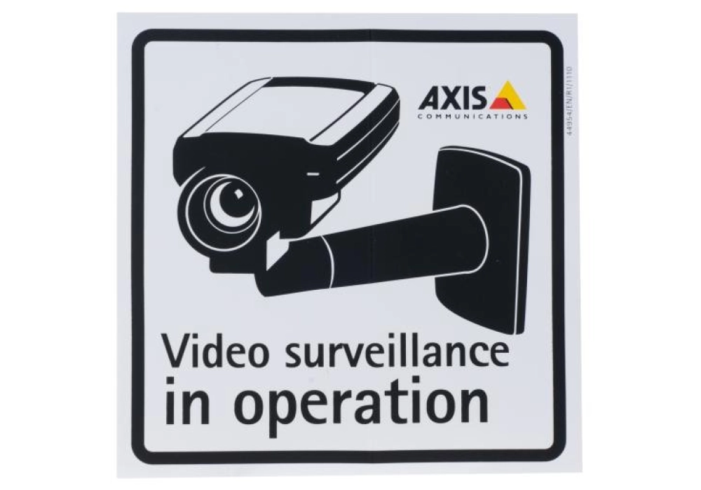 Axis Autocollant d'avertissement Surveillance - 10 pièces