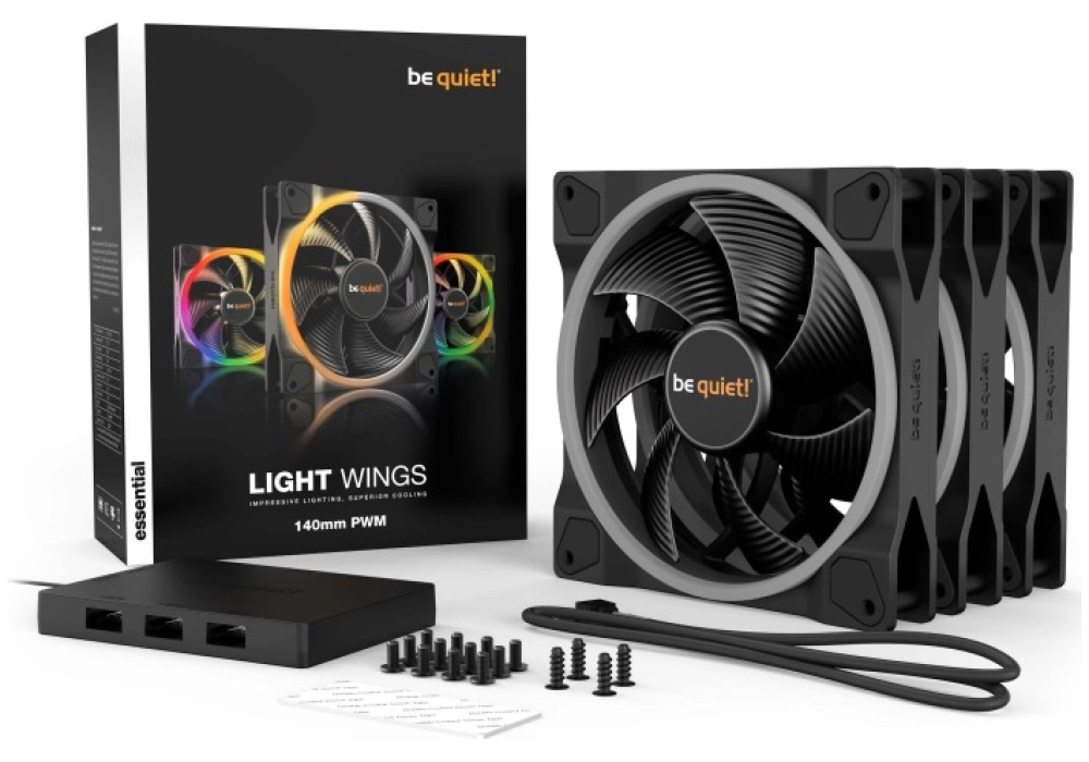 be quiet! Light Wings 140 mm - Pack Trio