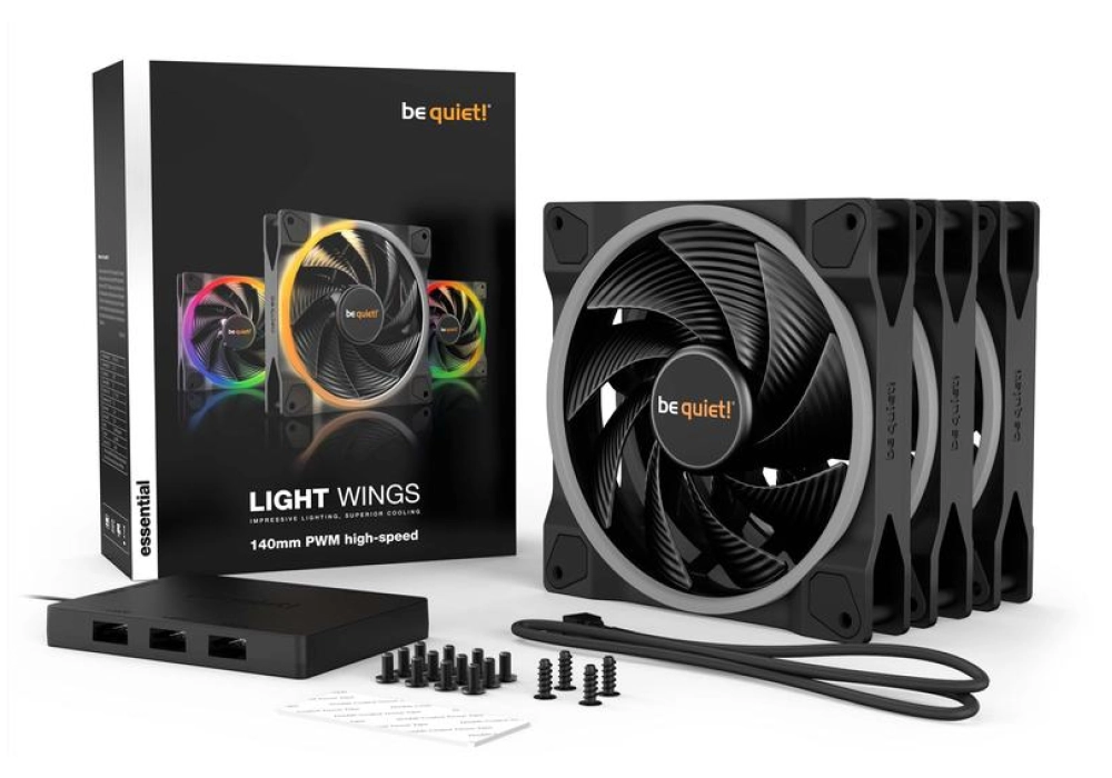 be quiet! Light Wings High Speed 140 mm - Pack Trio