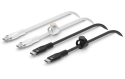 Belkin Câble chargeur USB C - USB C 1 m, tressé, blanc/noir, pack de deux