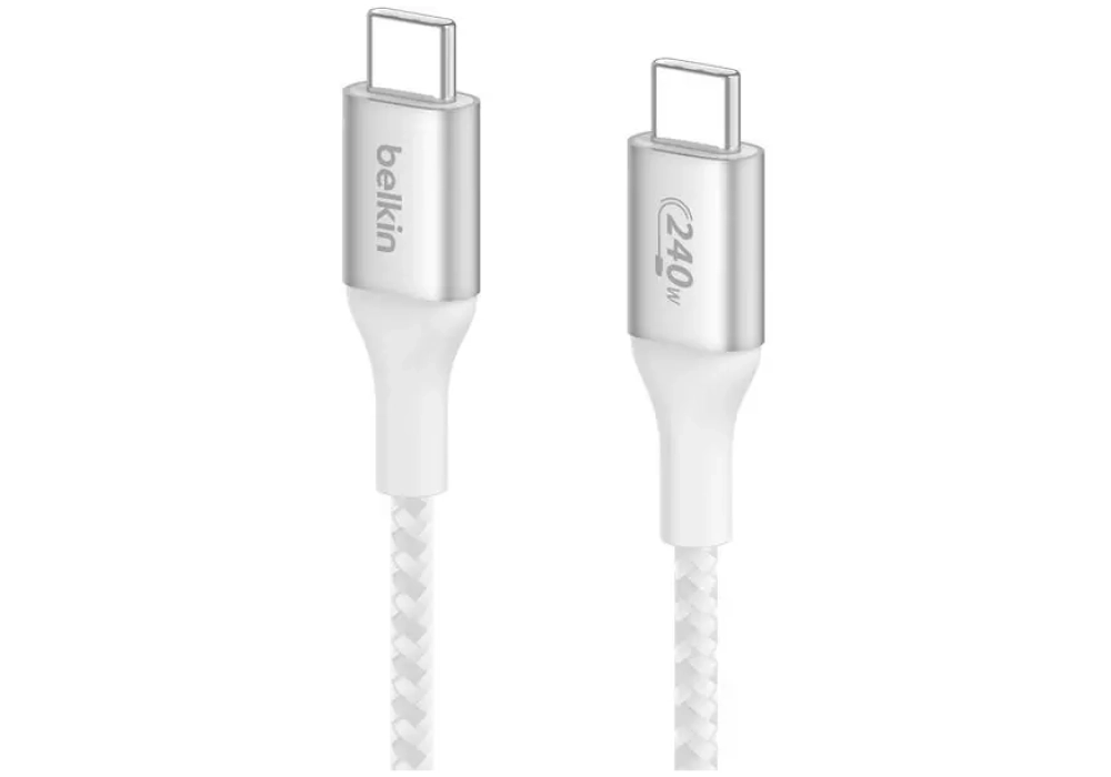 Belkin Câble USB BoostCharge 240W USB C - USB C 1 m blanc