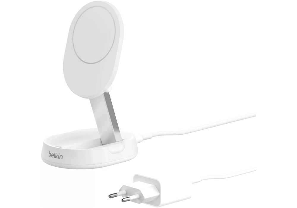 Belkin Chargeur sans fil Boost Charge Pro Blanc bloc d'alimentation inclus