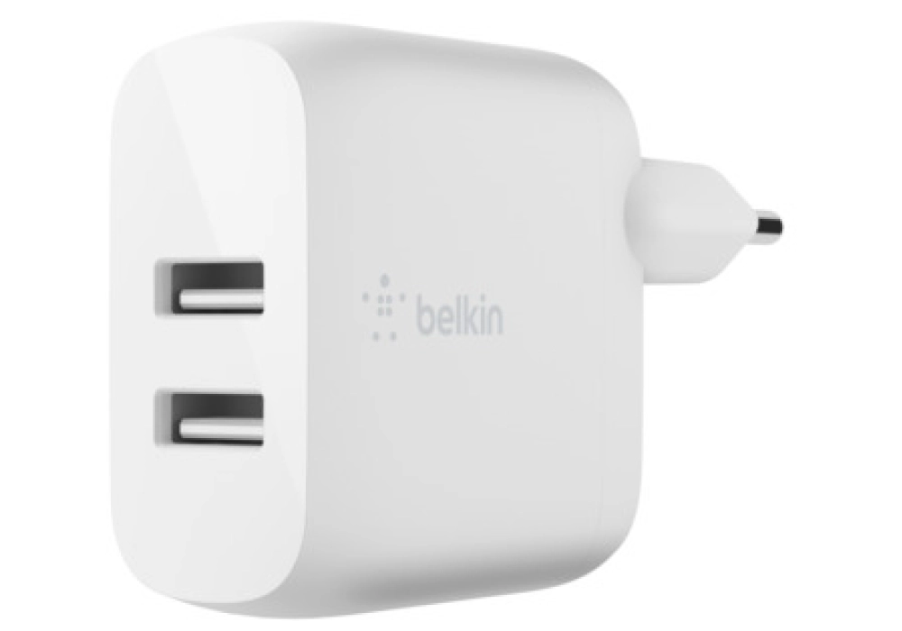 Belkin Chargeur secteur 2 ports USB-A BOOST CHARGE (24 W)