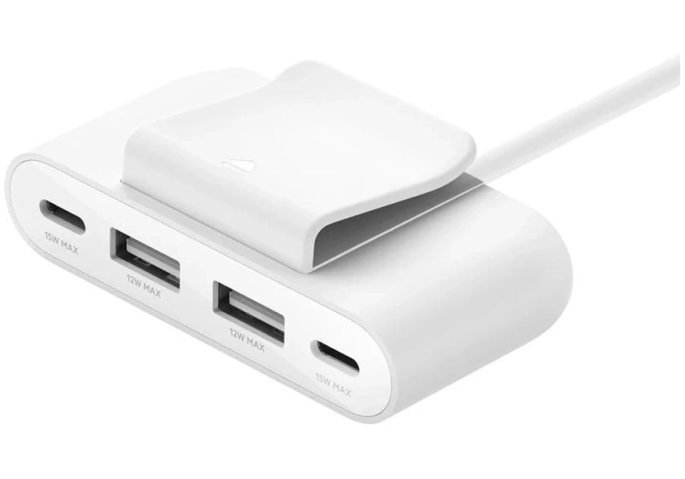 Belkin Hub de charge 4-Port USB blanc