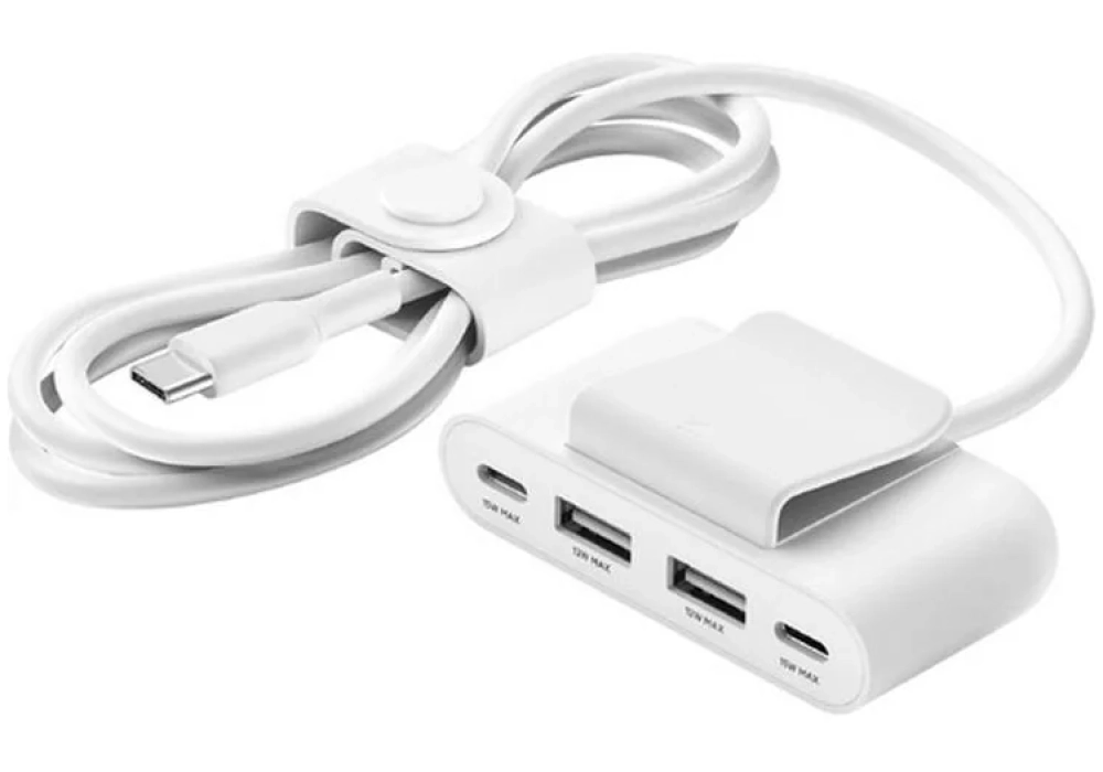 Belkin Hub de charge 4-Port USB blanc