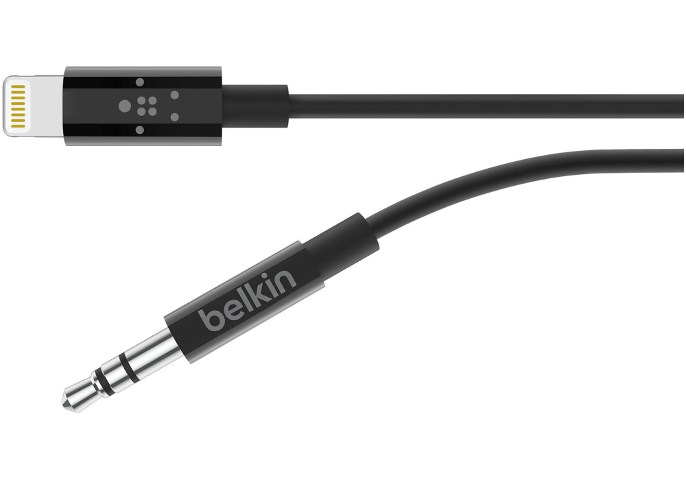 Belkin Lightning to 3.5 mm Audio Cable (Black) - 0.9m