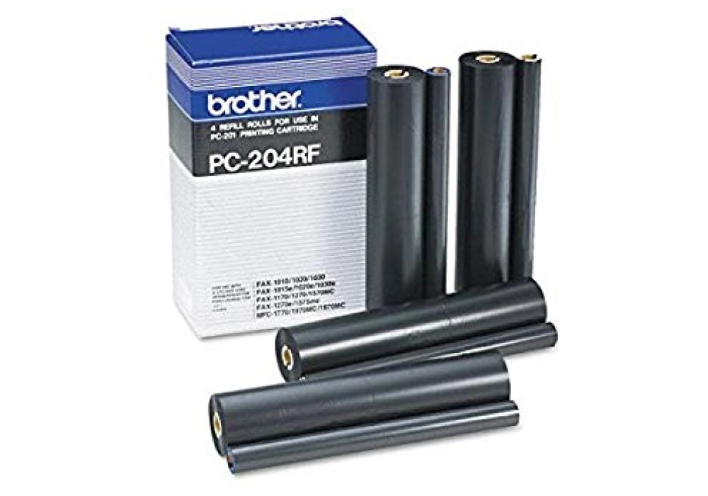 Brother Film Refill 4-Pack - PC-204RF - Black