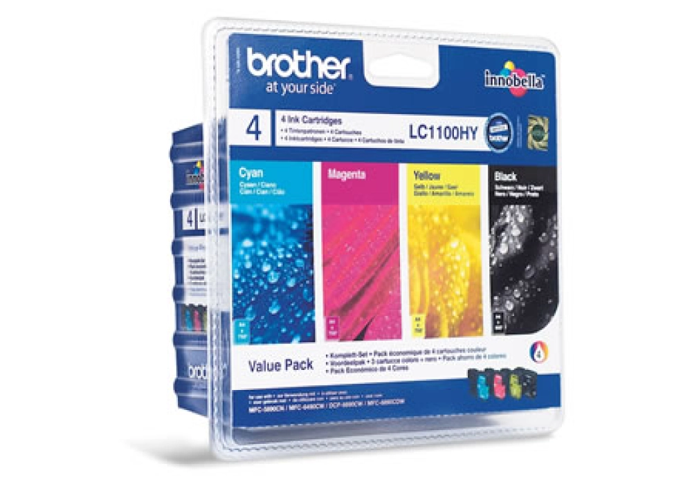 Brother Inkjet Cartridge LC-1100HYVALBP - Value Pack