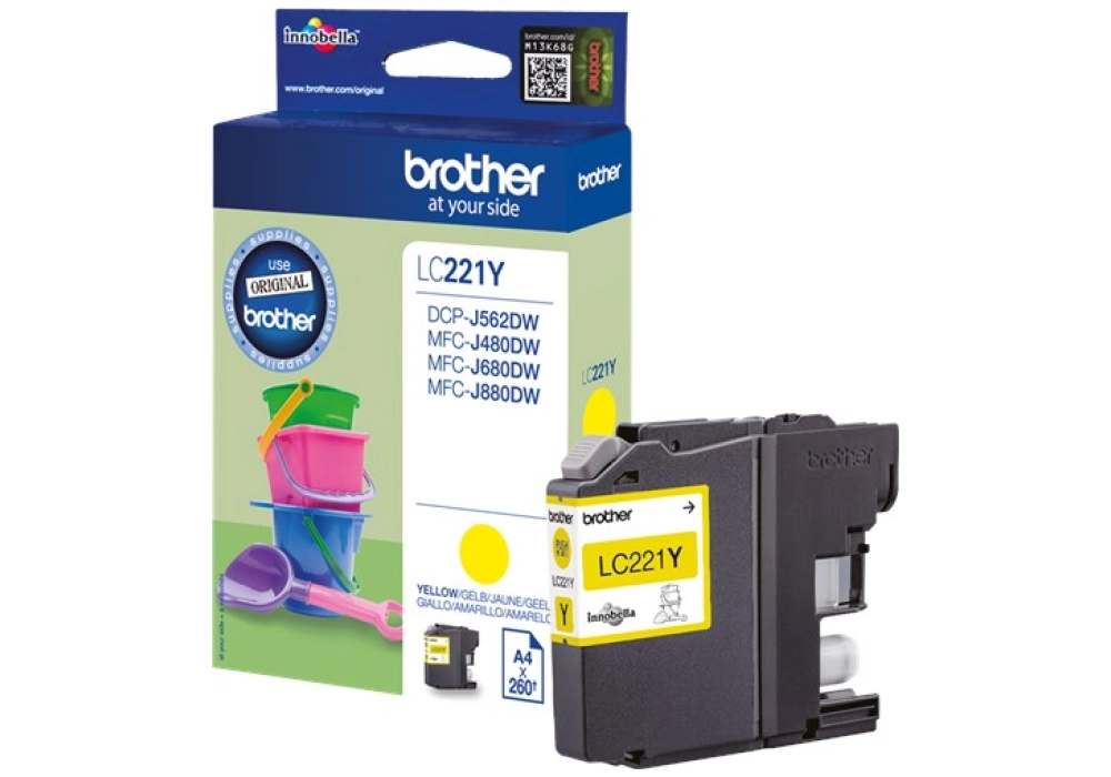 Brother Inkjet Cartridge LC-221Y - Yellow